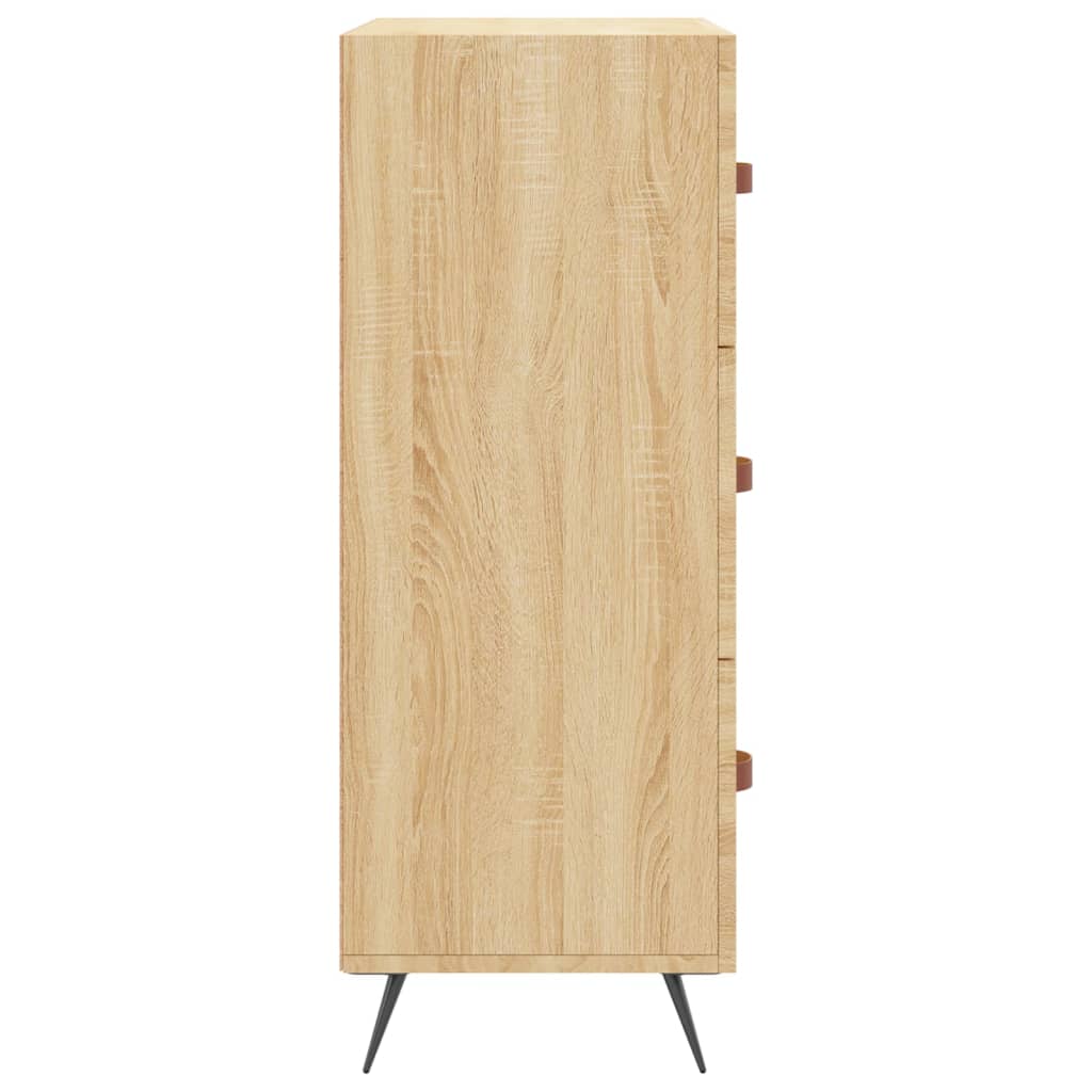 Commode chêne sonoma 69,5 x 34 x 90 cm bois d'ingénierie - XIOS
