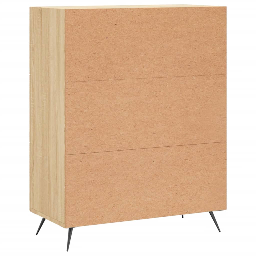Commode chêne sonoma 69,5 x 34 x 90 cm bois d'ingénierie - XIOS