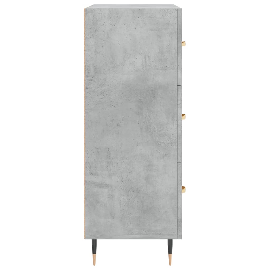 Buffet gris béton 69,5x34x90 cm bois d'ingénierie - XIOS
