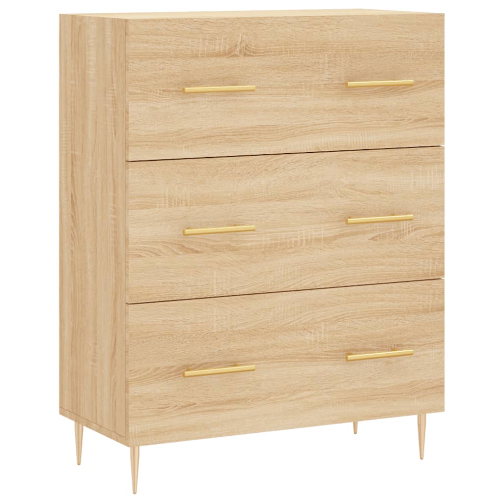 Buffet chêne sonoma 69,5x34x90 cm bois d'ingénierie Buffets & bahuts vidaXL