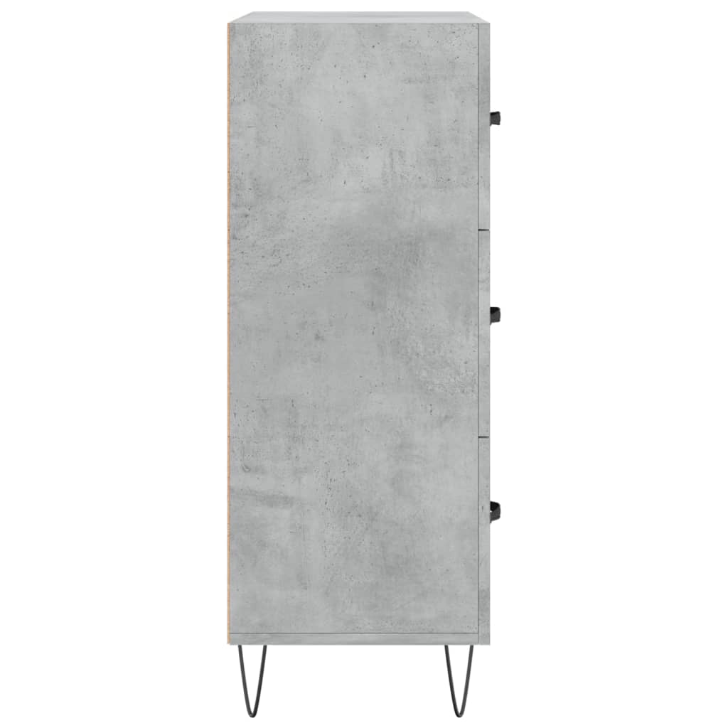 Buffet gris béton 69,5x34x90 cm bois d'ingénierie - XIOS