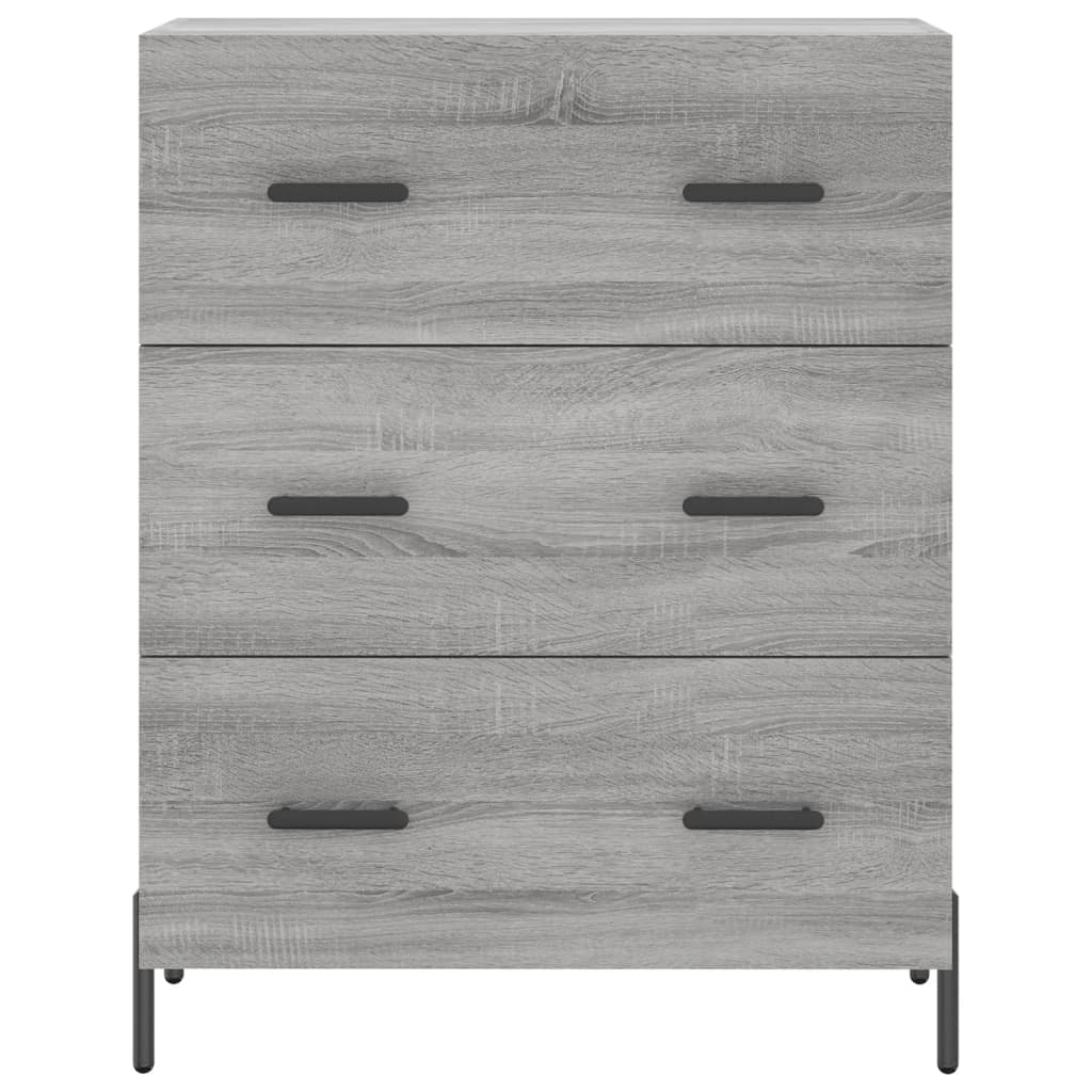 Buffet sonoma gris 69,5x34x90 cm bois d'ingénierie - XIOS