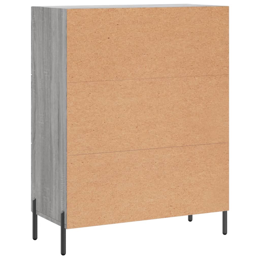 Buffet sonoma gris 69,5x34x90 cm bois d'ingénierie - XIOS
