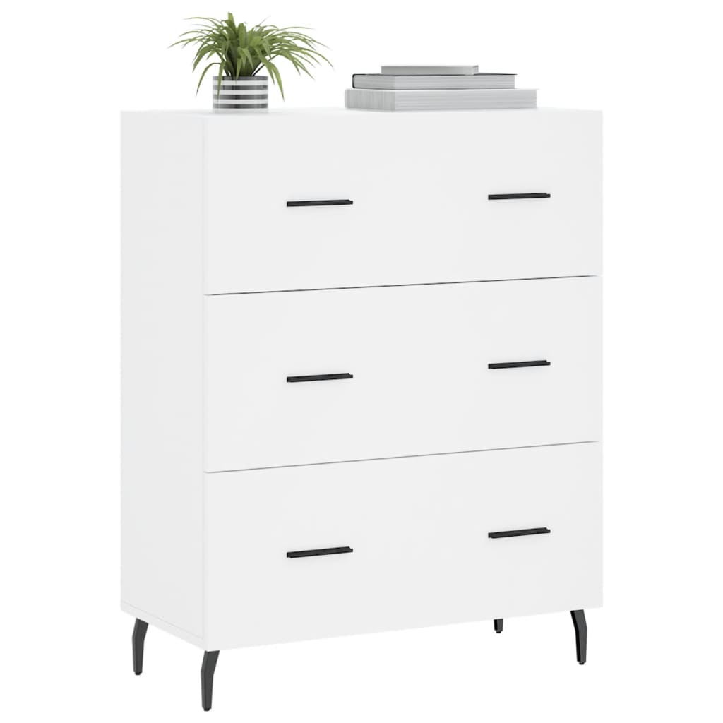 Buffet blanc 69,5x34x90 cm bois d'ingénierie - XIOS