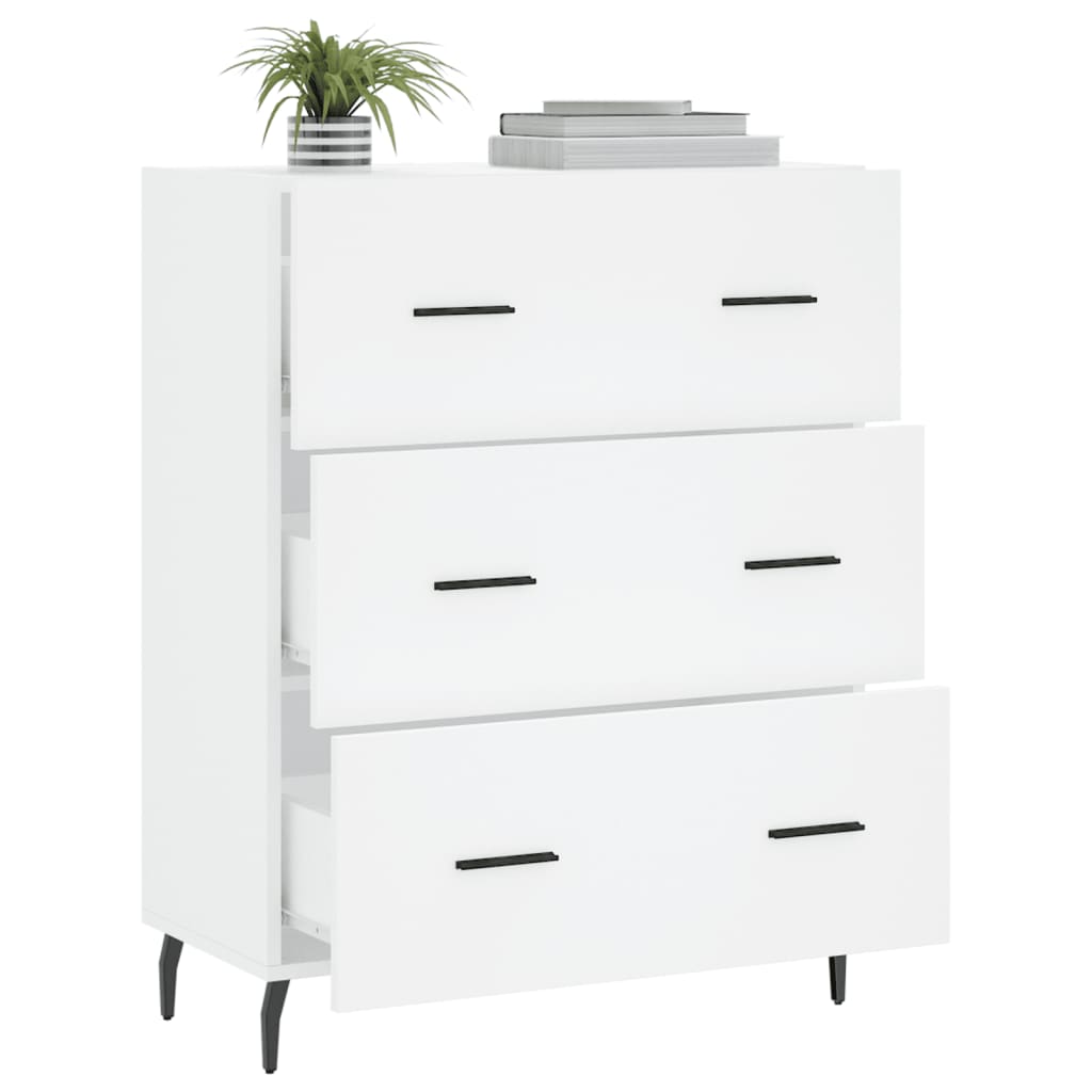 Buffet blanc 69,5x34x90 cm bois d'ingénierie - XIOS