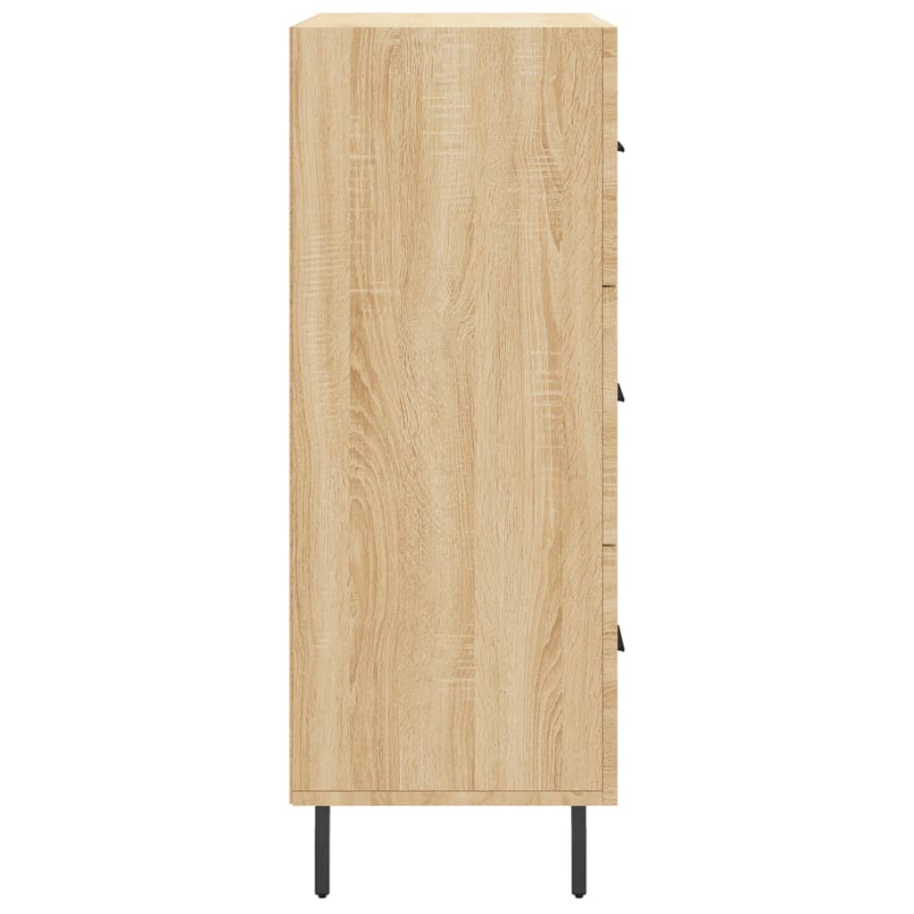 Buffet chêne sonoma 69,5x34x90 cm bois d'ingénierie - XIOS