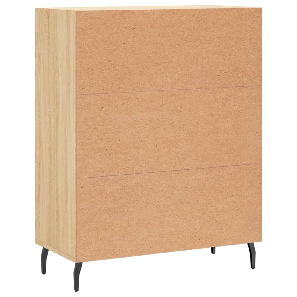 Buffet chêne sonoma 69,5x34x90 cm bois d'ingénierie - XIOS