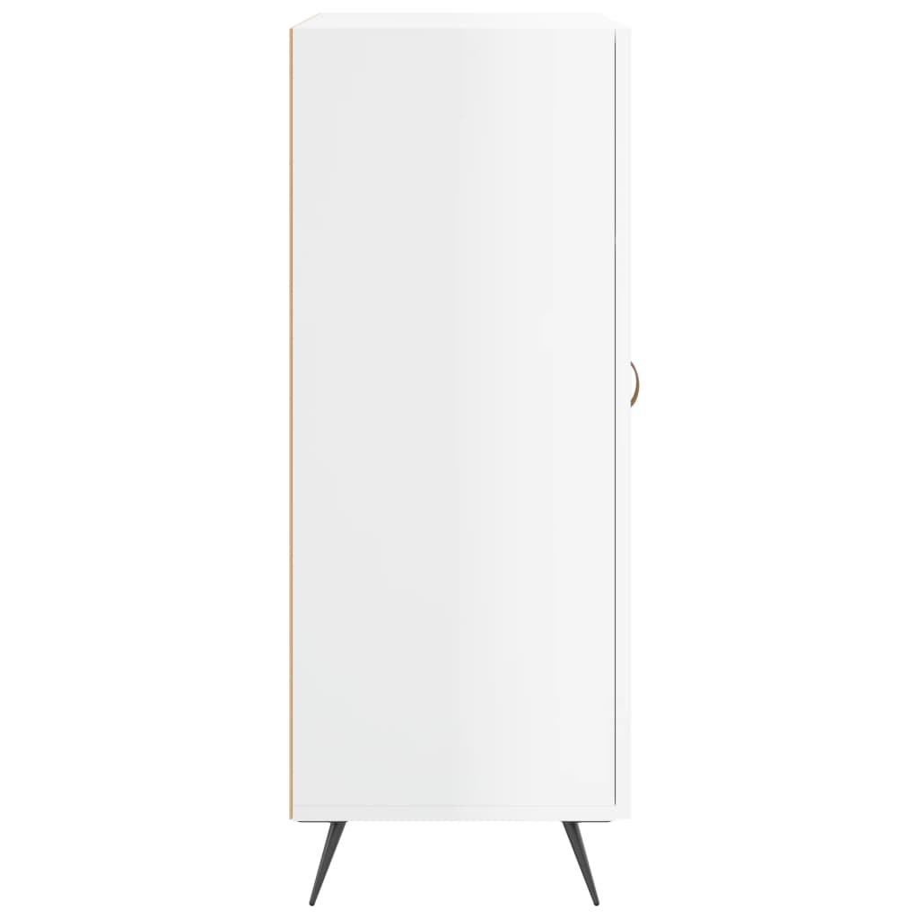 Buffet Blanc brillant 69,5x34x90 cm Bois d'ingénierie - XIOS