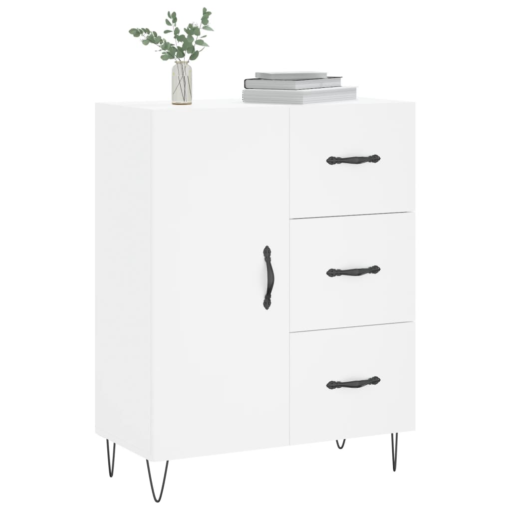Buffet blanc 69,5x34x90 cm bois d'ingénierie - XIOS