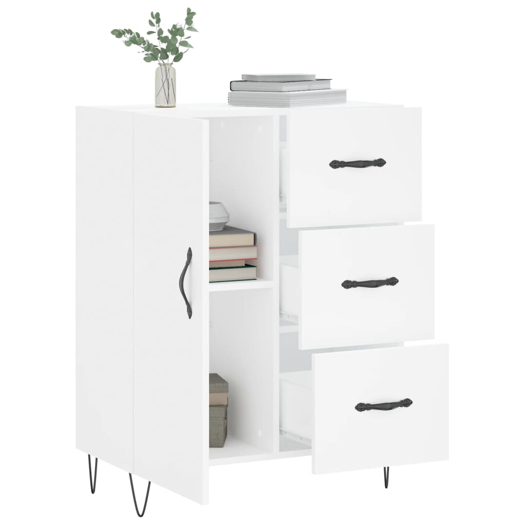 Buffet blanc 69,5x34x90 cm bois d'ingénierie - XIOS
