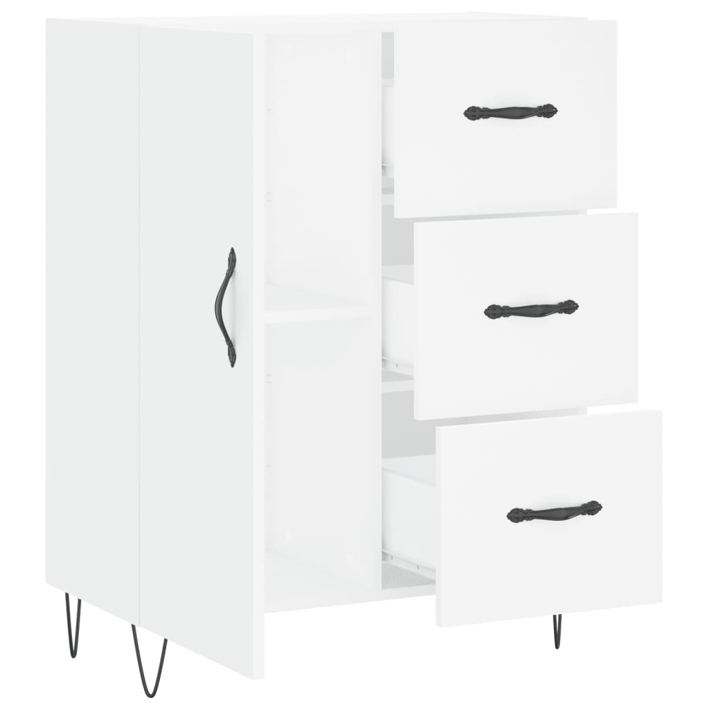 Buffet blanc 69,5x34x90 cm bois d'ingénierie - XIOS