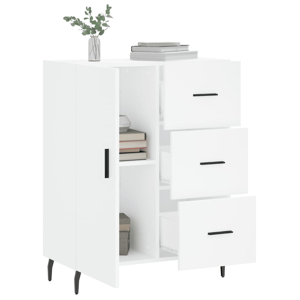 Buffet blanc 69,5x34x90 cm bois d'ingénierie - XIOS