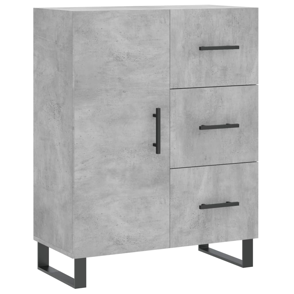 Buffet gris béton 69,5x34x90 cm bois d'ingénierie - XIOS