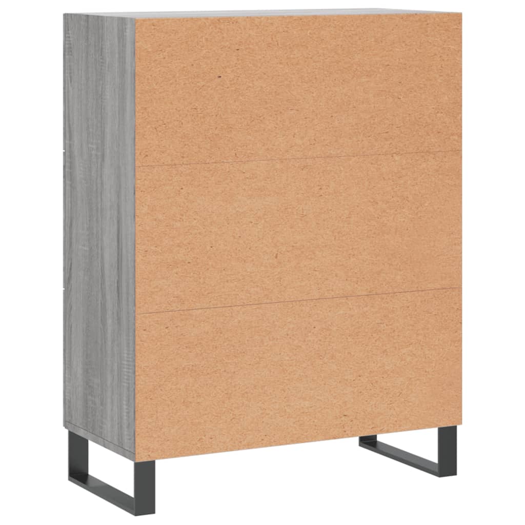 Buffet sonoma gris 69,5x34x90 cm bois d'ingénierie Buffets & bahuts vidaXL