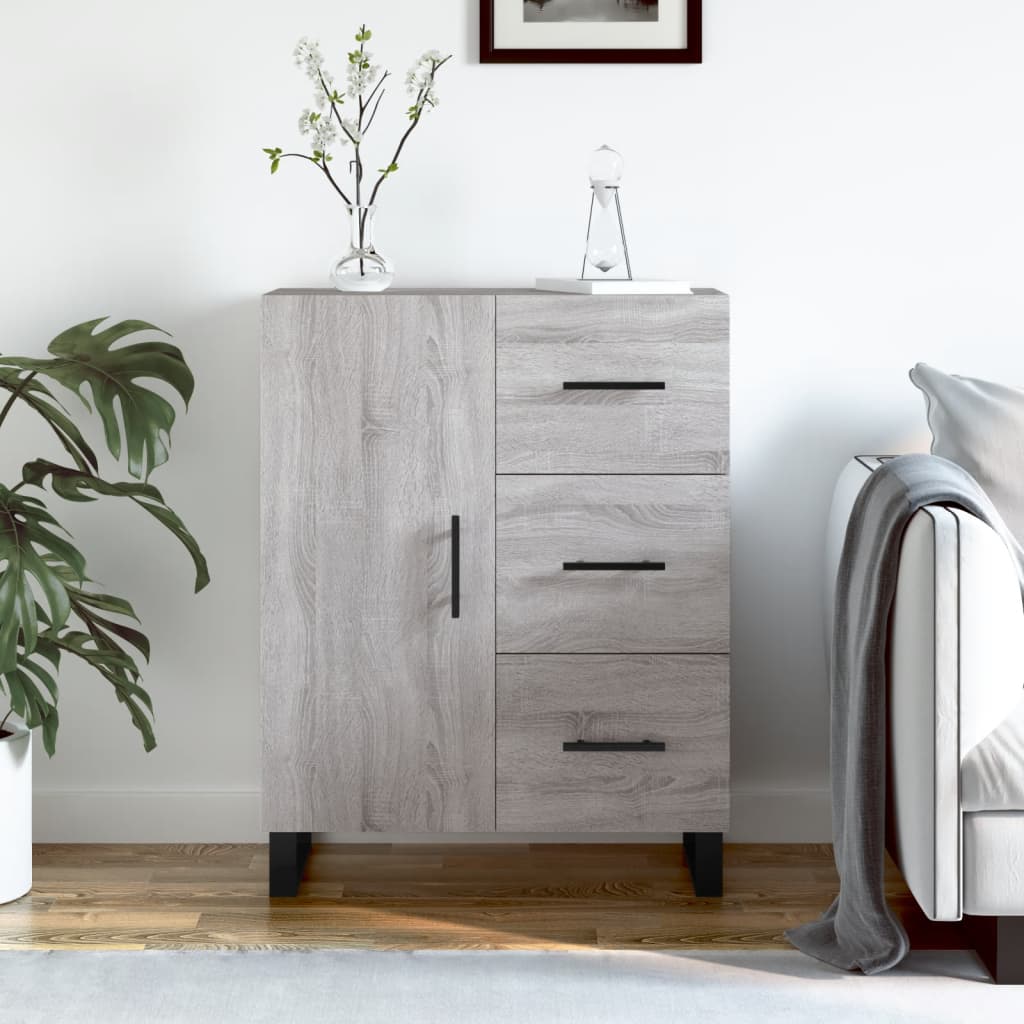 Buffet sonoma gris 69,5x34x90 cm bois d'ingénierie Buffets & bahuts vidaXL