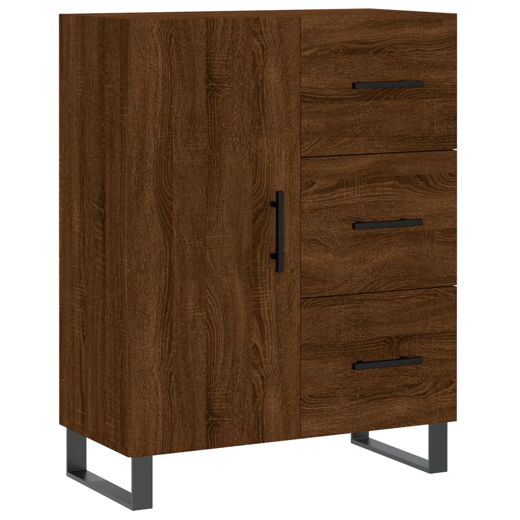 Buffet chêne marron 69,5x34x90 cm bois d'ingénierie - XIOS