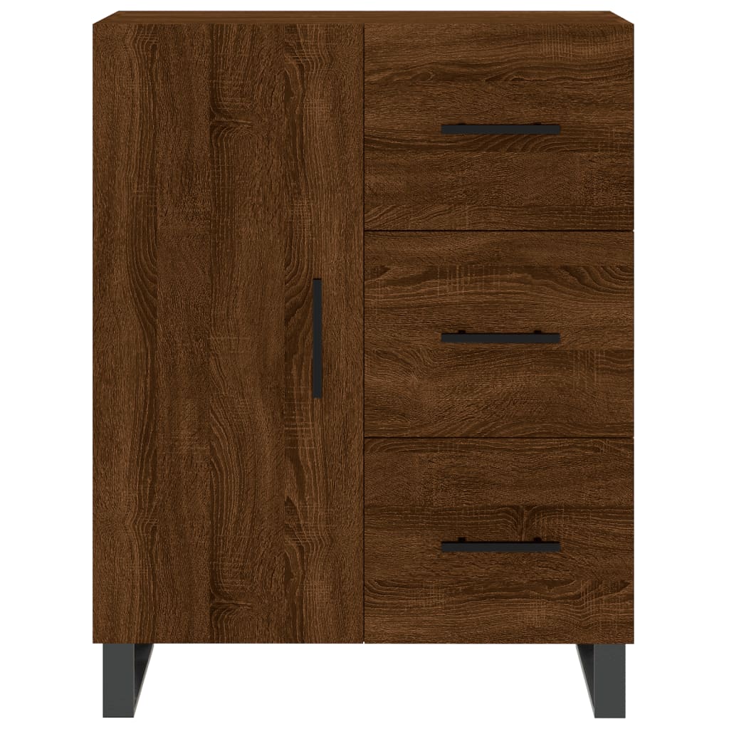 Buffet chêne marron 69,5x34x90 cm bois d'ingénierie - XIOS