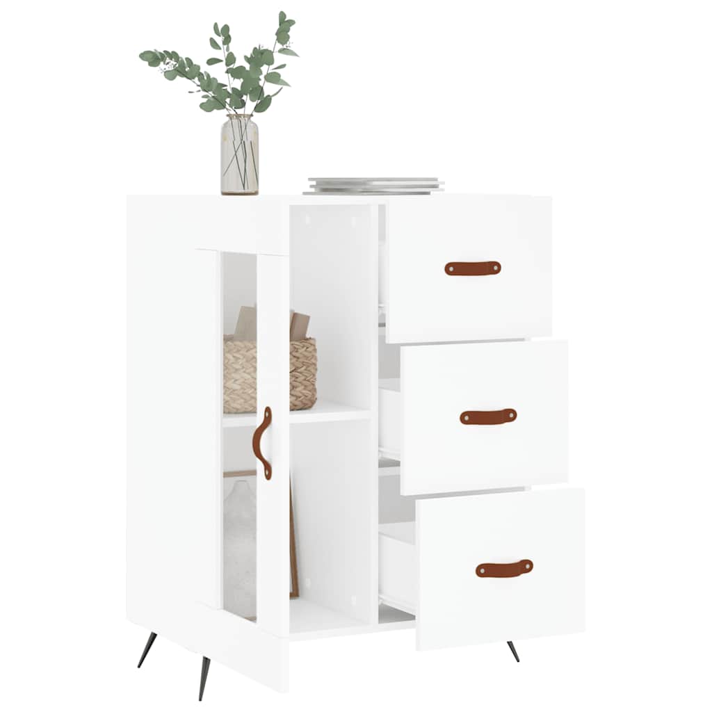 Buffet blanc 69,5x34x90 cm bois d'ingénierie - XIOS