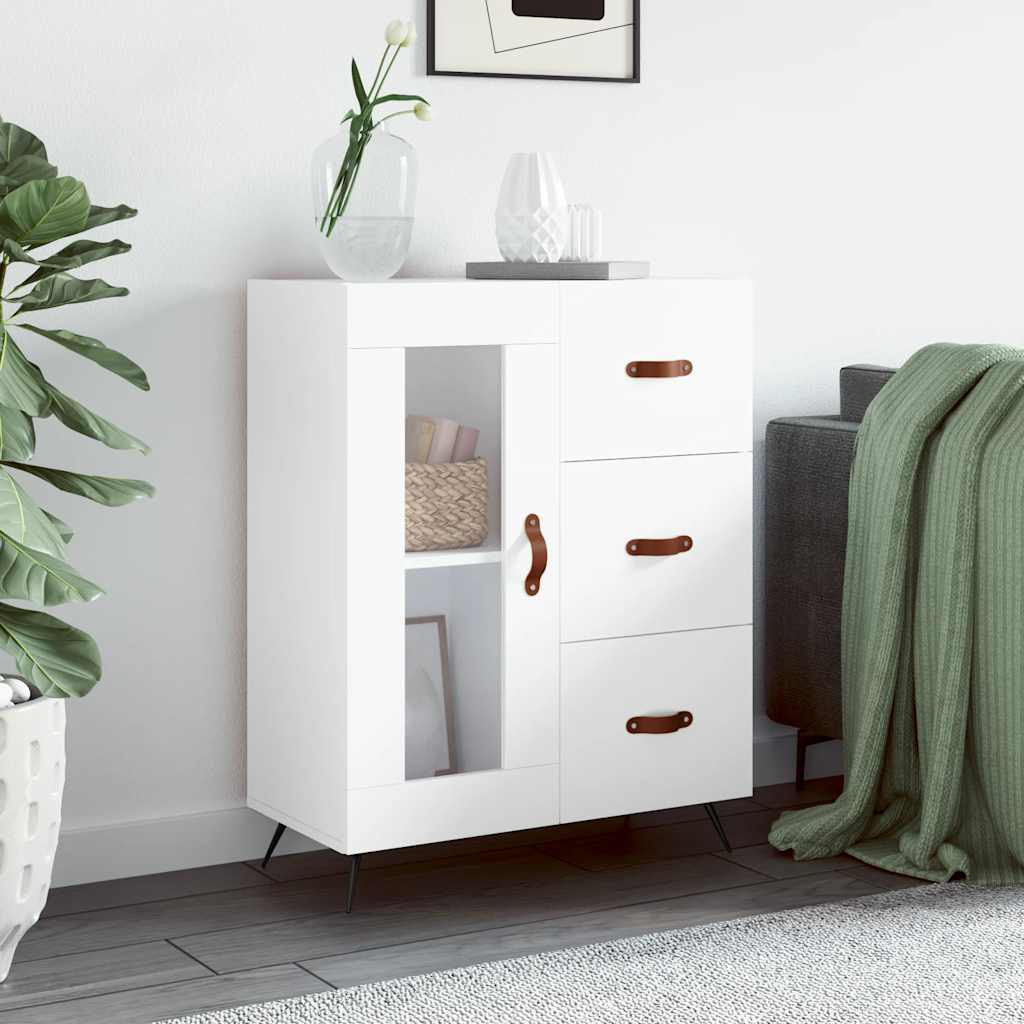 Buffet blanc 69,5x34x90 cm bois d'ingénierie - XIOS