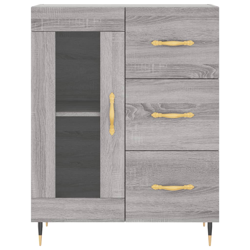 Buffet sonoma gris 69,5x34x90 cm bois d'ingénierie - XIOS