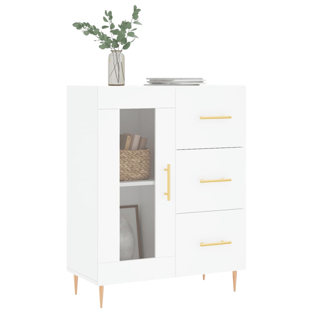Buffet blanc 69,5x34x90 cm bois d'ingénierie - XIOS