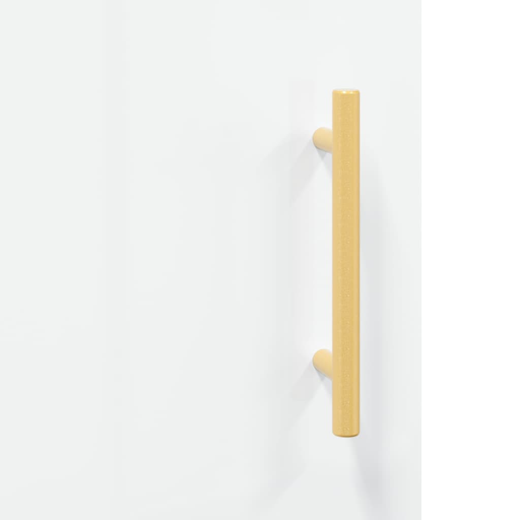 Buffet Blanc brillant 69,5x34x90 cm Bois d'ingénierie - XIOS