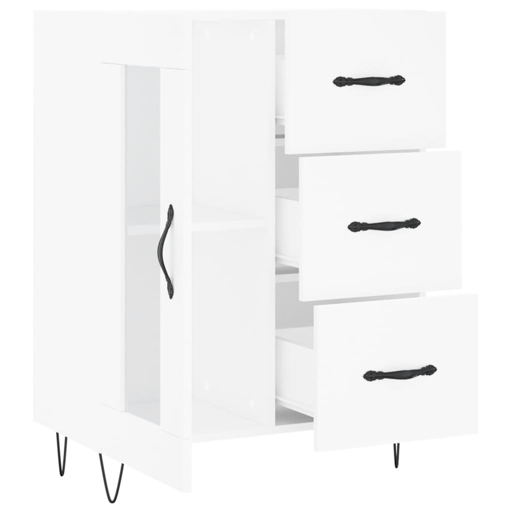 Buffet blanc 69,5x34x90 cm bois d'ingénierie - XIOS