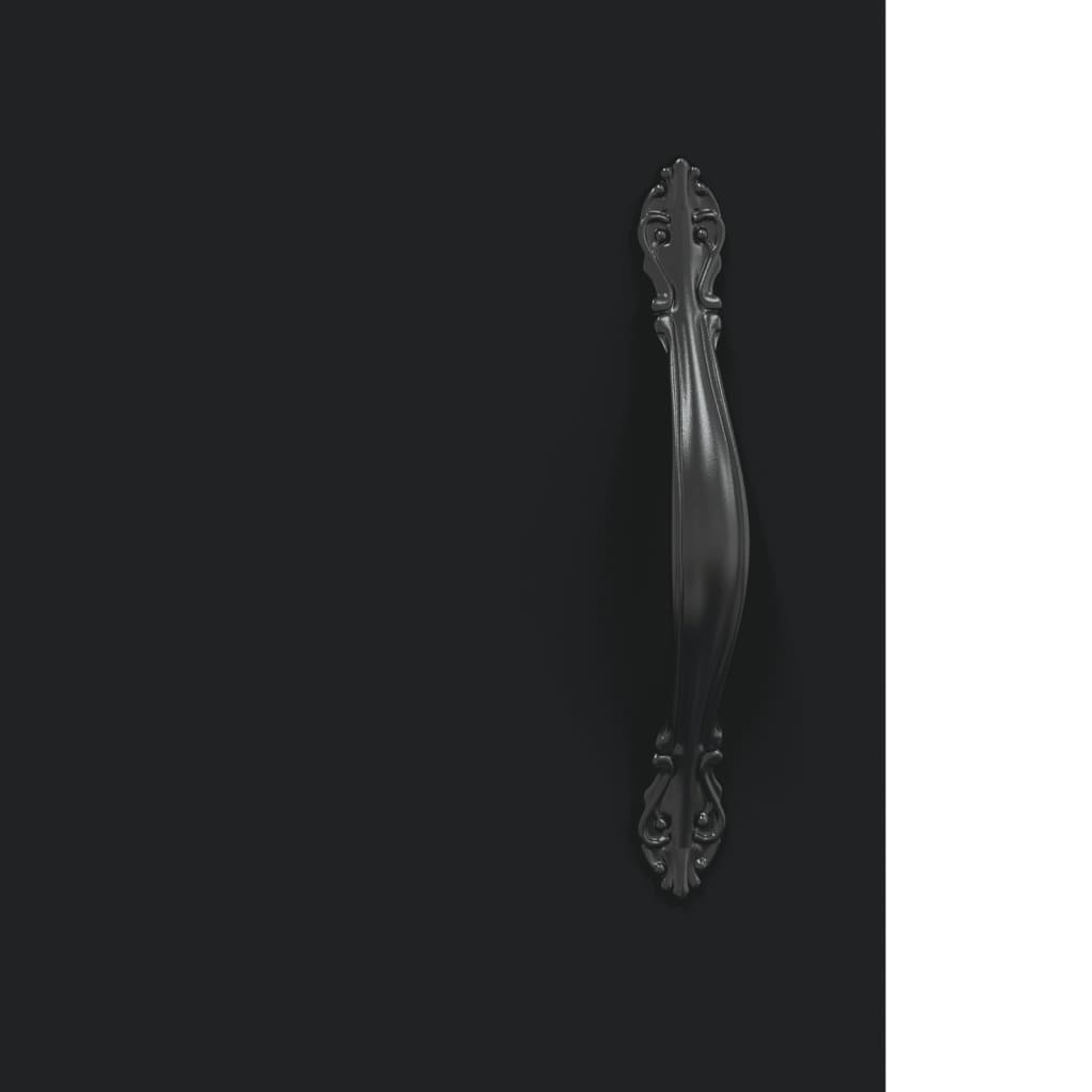 Buffet noir 69,5x34x90 cm bois d'ingénierie - XIOS