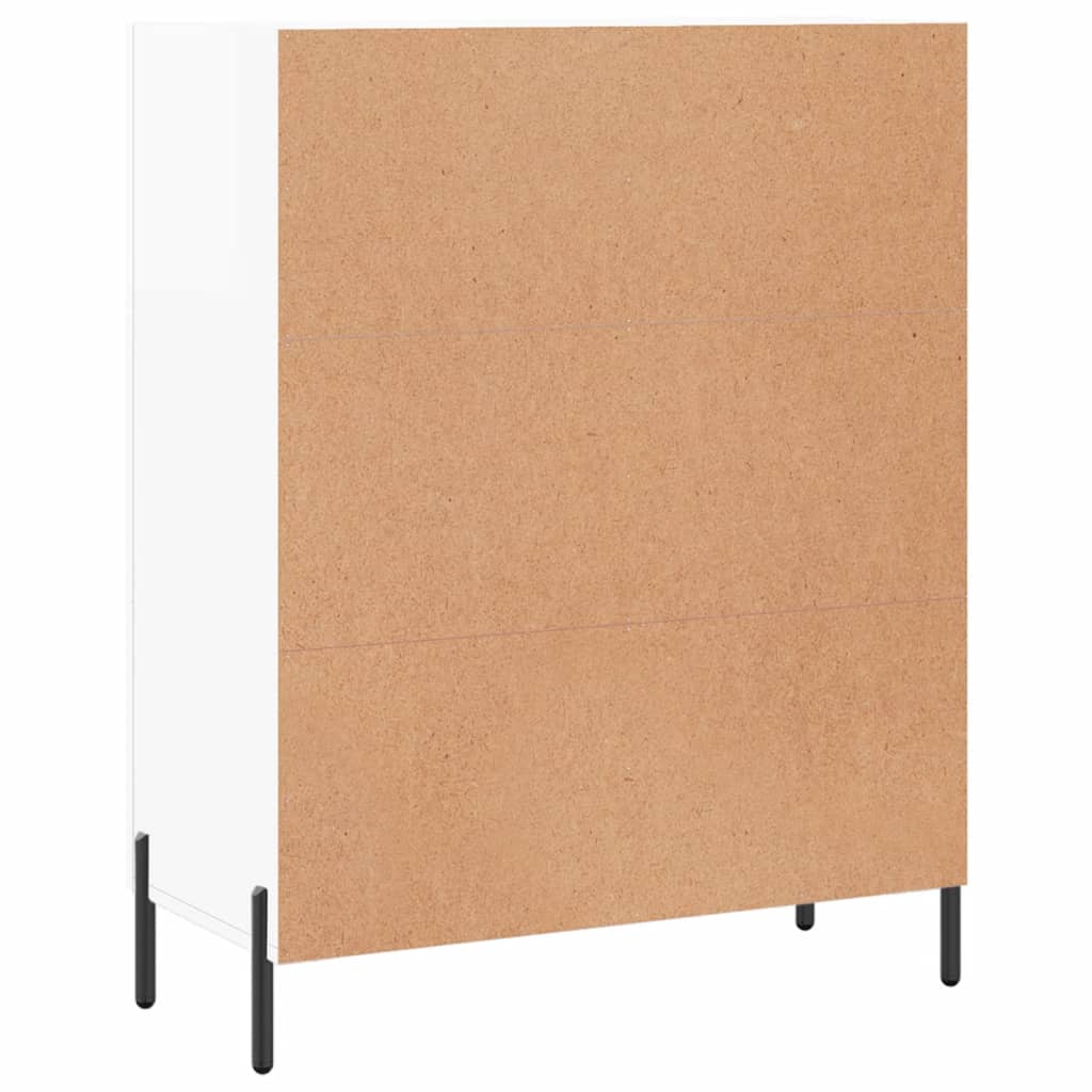 Buffet Blanc brillant 69,5x34x90 cm Bois d'ingénierie - XIOS