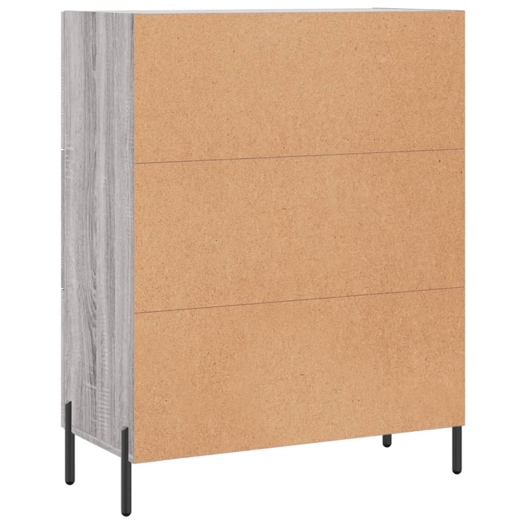 Buffet sonoma gris 69,5x34x90 cm bois d'ingénierie - XIOS