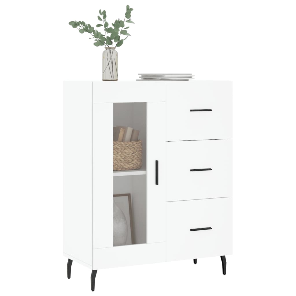Buffet blanc 69,5x34x90 cm bois d'ingénierie - XIOS