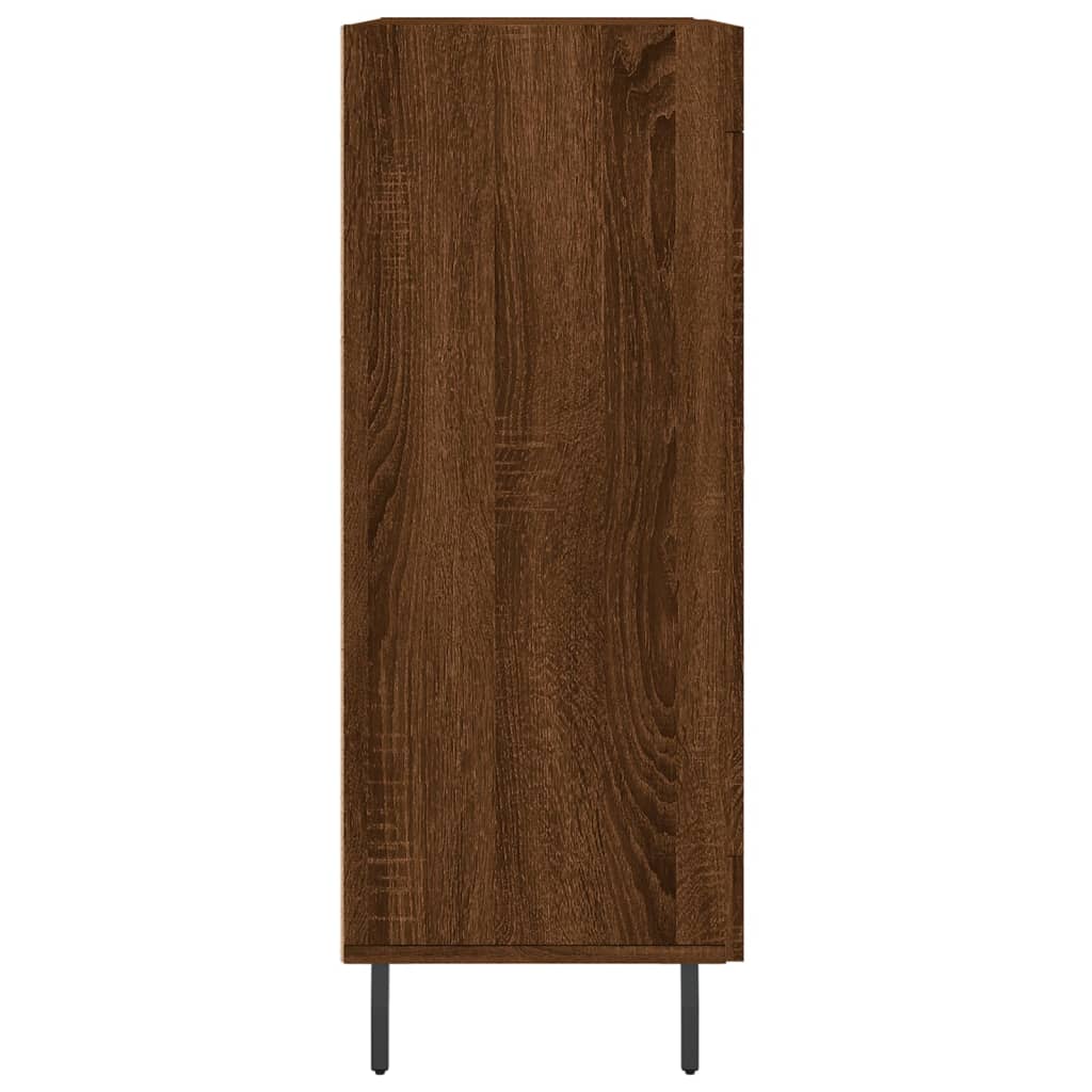 Buffet chêne marron 69,5x34x90 cm bois d'ingénierie - XIOS