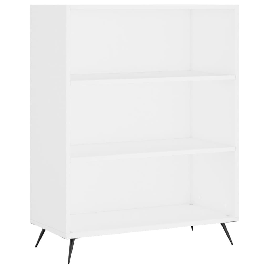 Bibliothèque blanc 69,5x32,5x90 cm bois d'ingénierie - XIOS