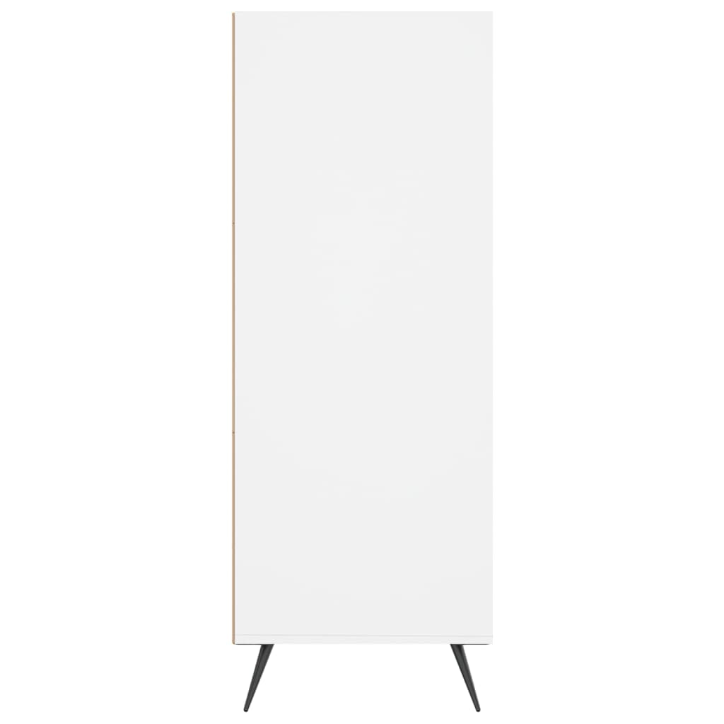 Bibliothèque blanc 69,5x32,5x90 cm bois d'ingénierie - XIOS