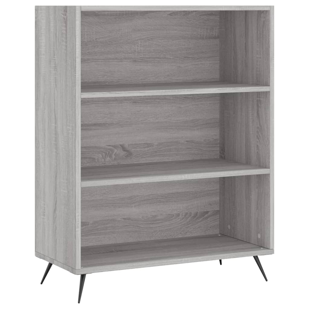 Bibliothèque sonoma gris 69,5x32,5x90 cm bois d'ingénierie - XIOS