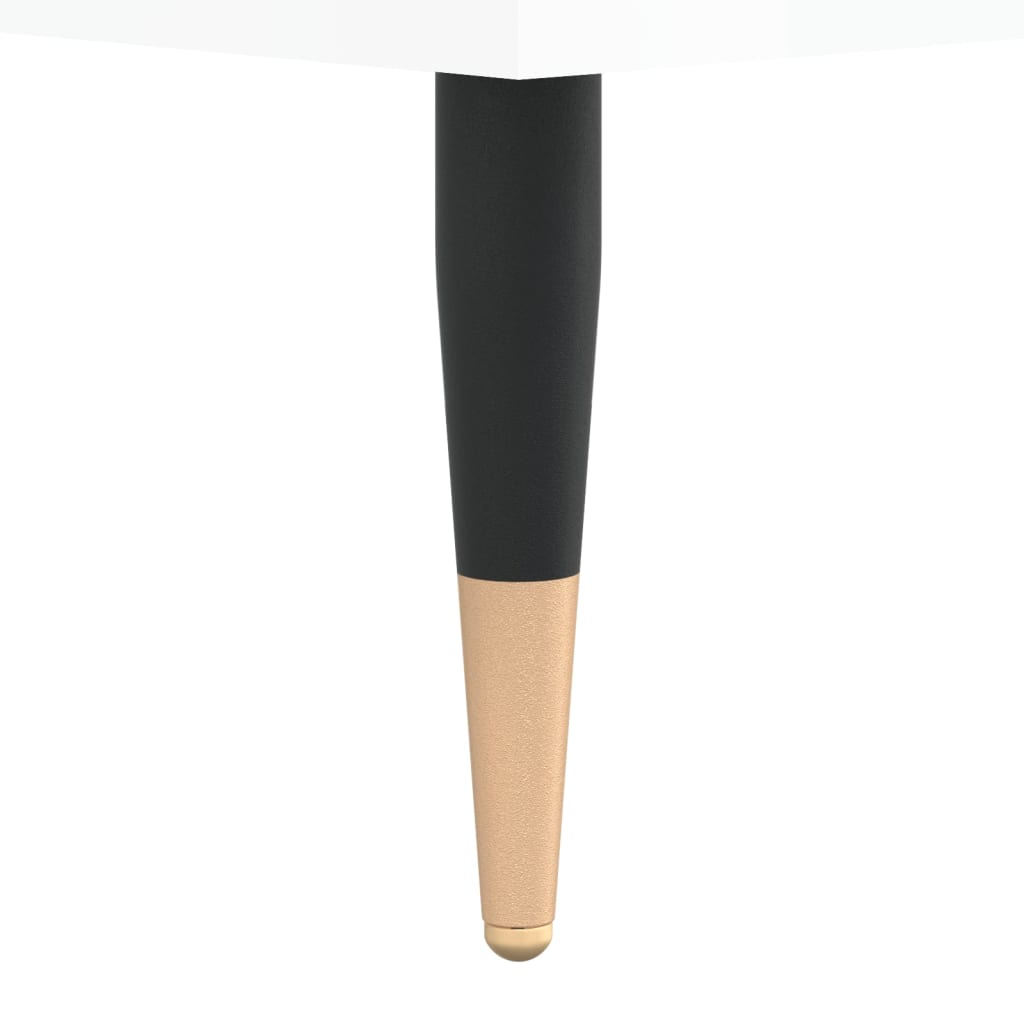 Bibliothèque blanc brillant 69,5x32,5x90 cm bois d'ingénierie - XIOS
