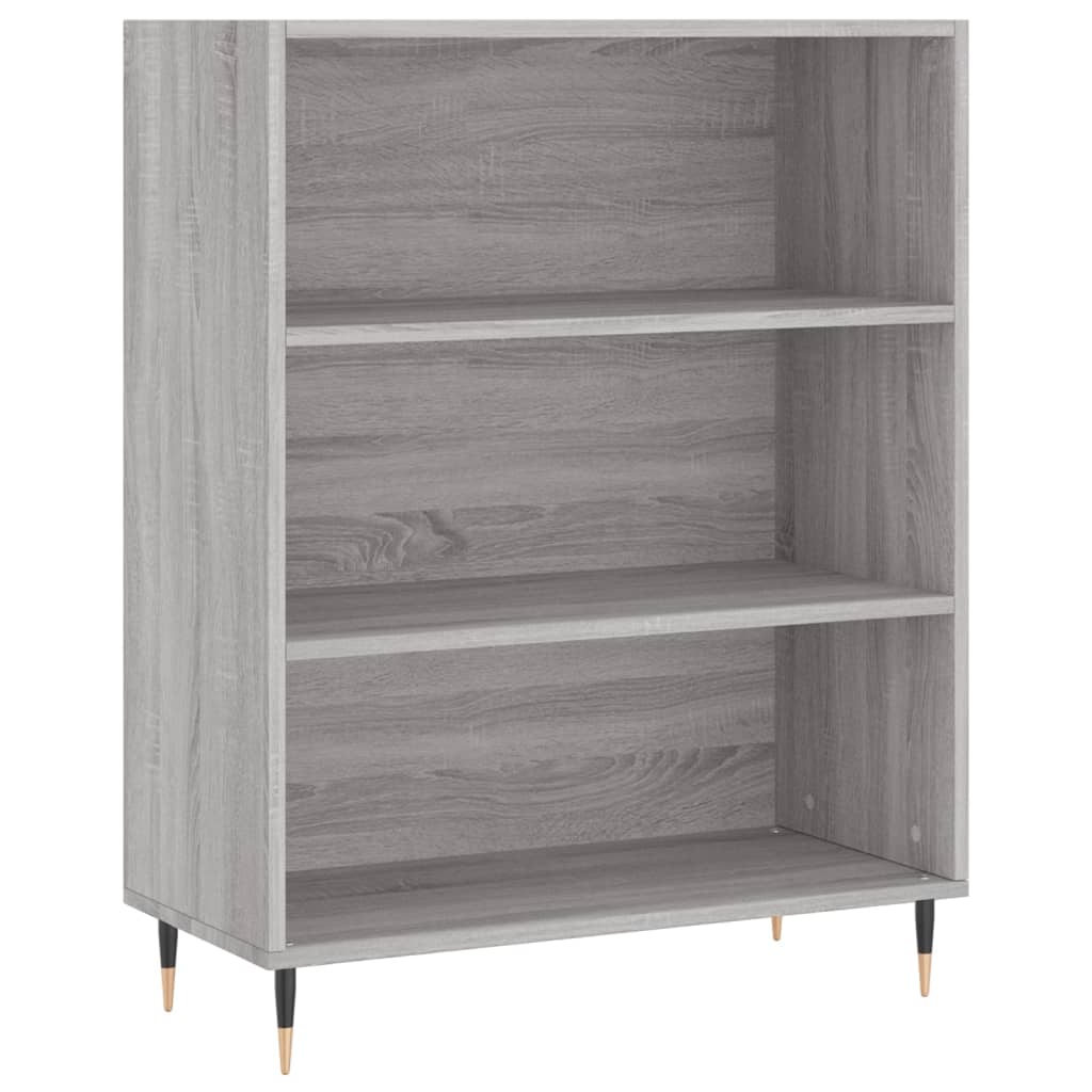 Bibliothèque sonoma gris 69,5x32,5x90 cm bois d'ingénierie - XIOS