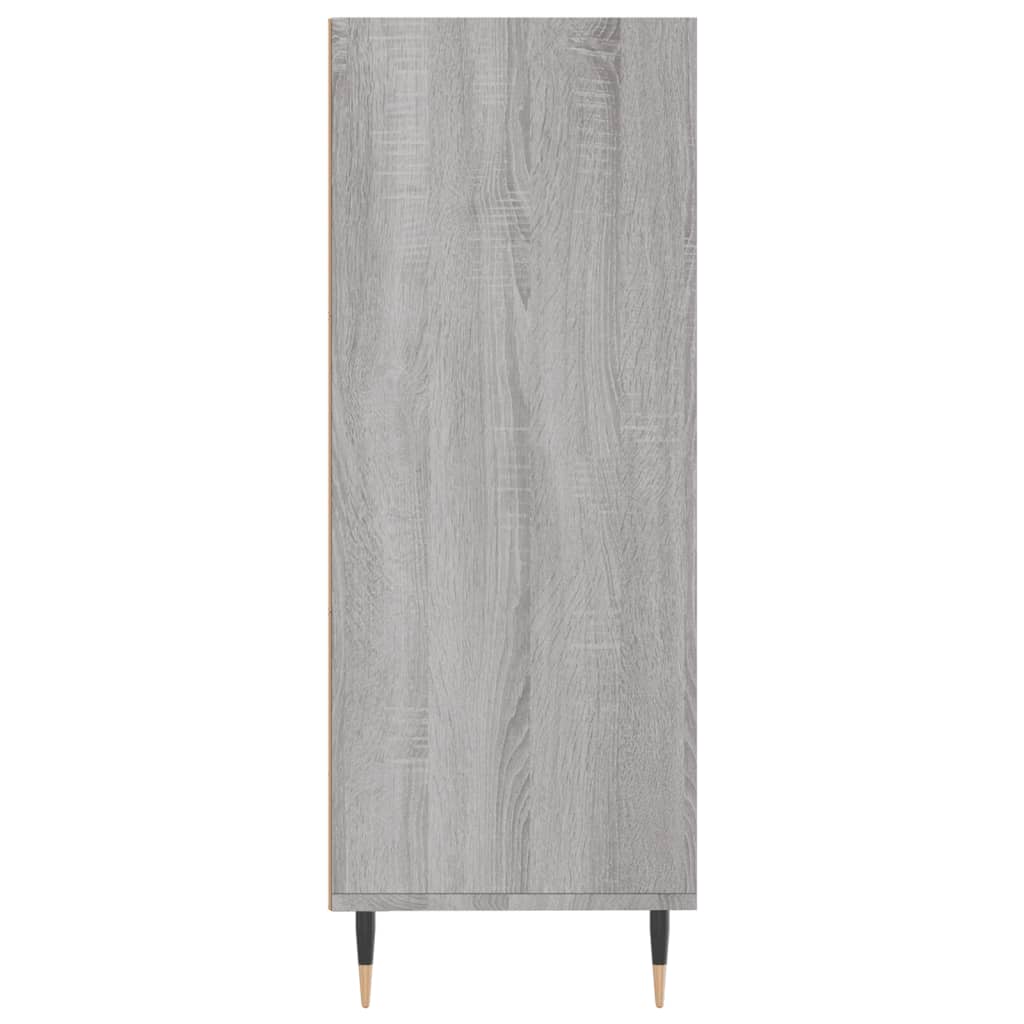 Bibliothèque sonoma gris 69,5x32,5x90 cm bois d'ingénierie - XIOS