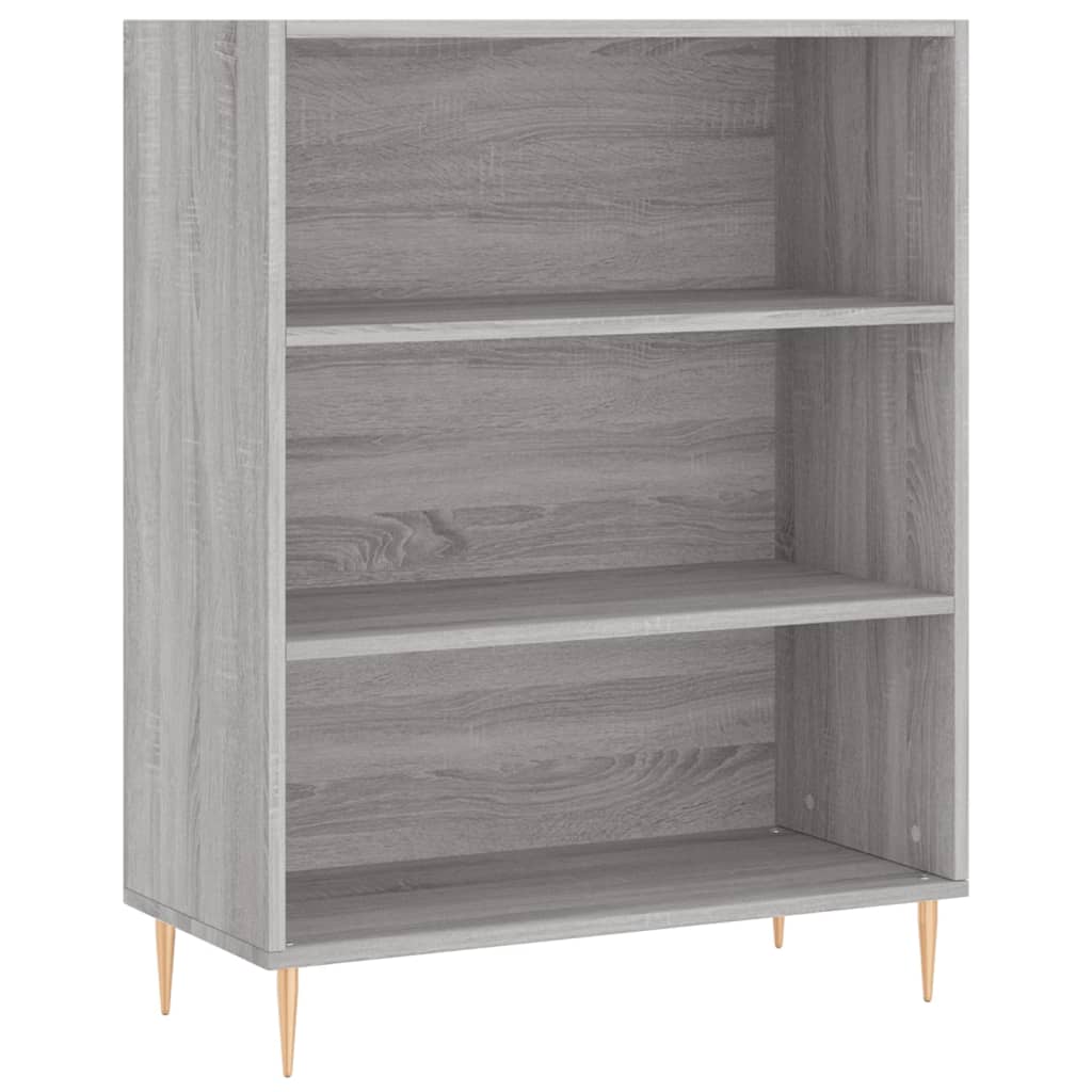 Bibliothèque sonoma gris 69,5x32,5x90 cm bois d'ingénierie - XIOS