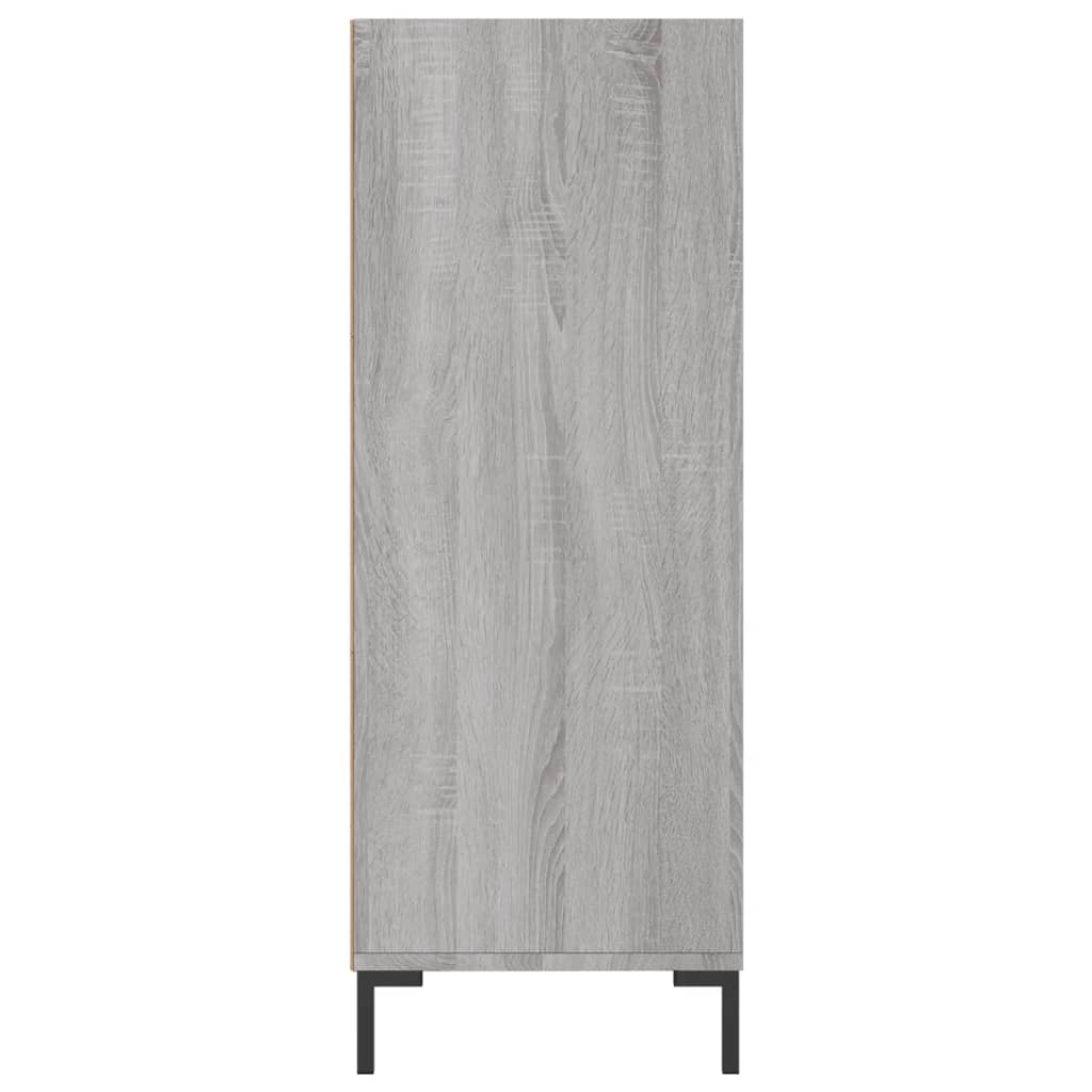 Bibliothèque sonoma gris 69,5x32,5x90 cm bois d'ingénierie - XIOS