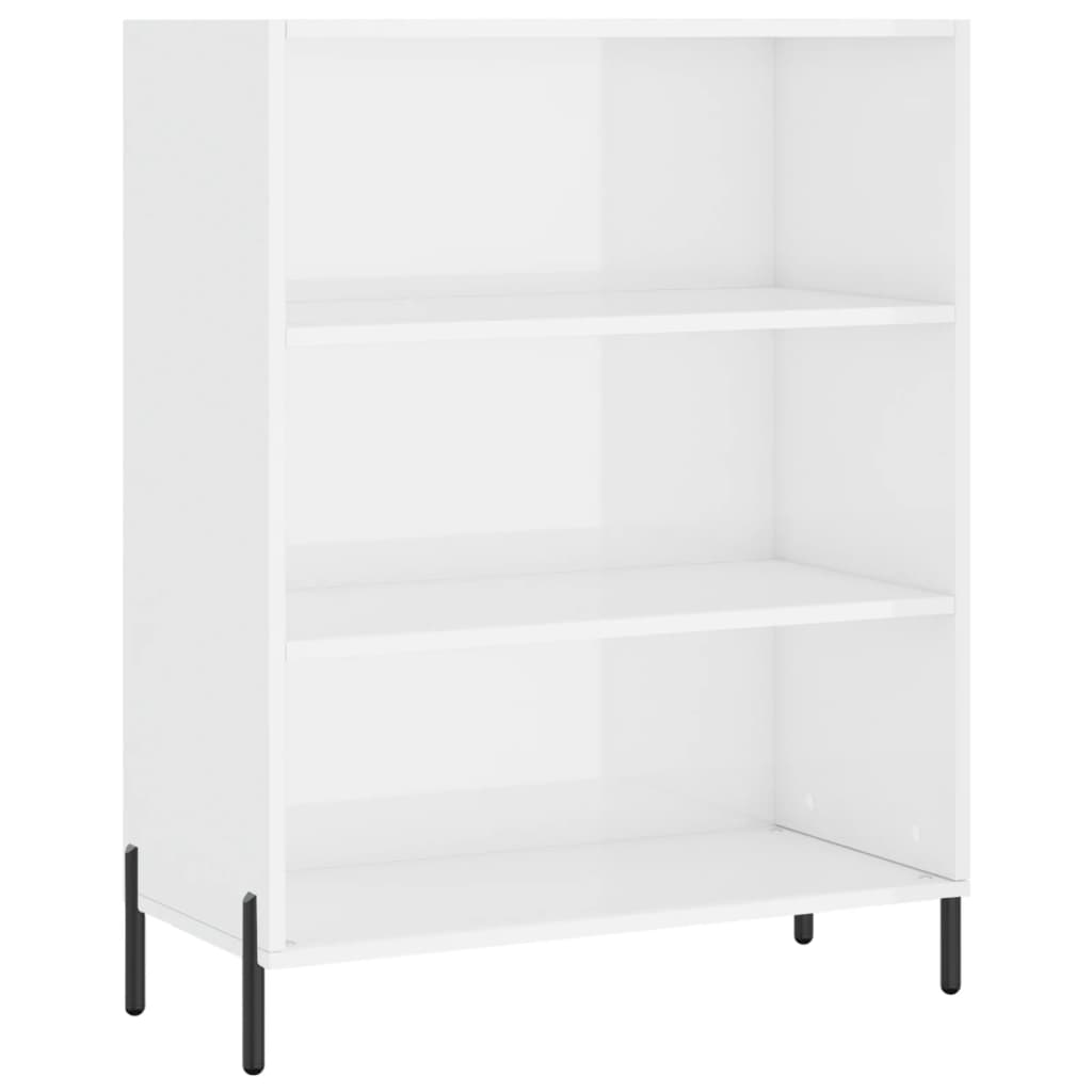 Armoire à étagères blanc 69,5x32,5x90 cm bois d'ingénierie - XIOS