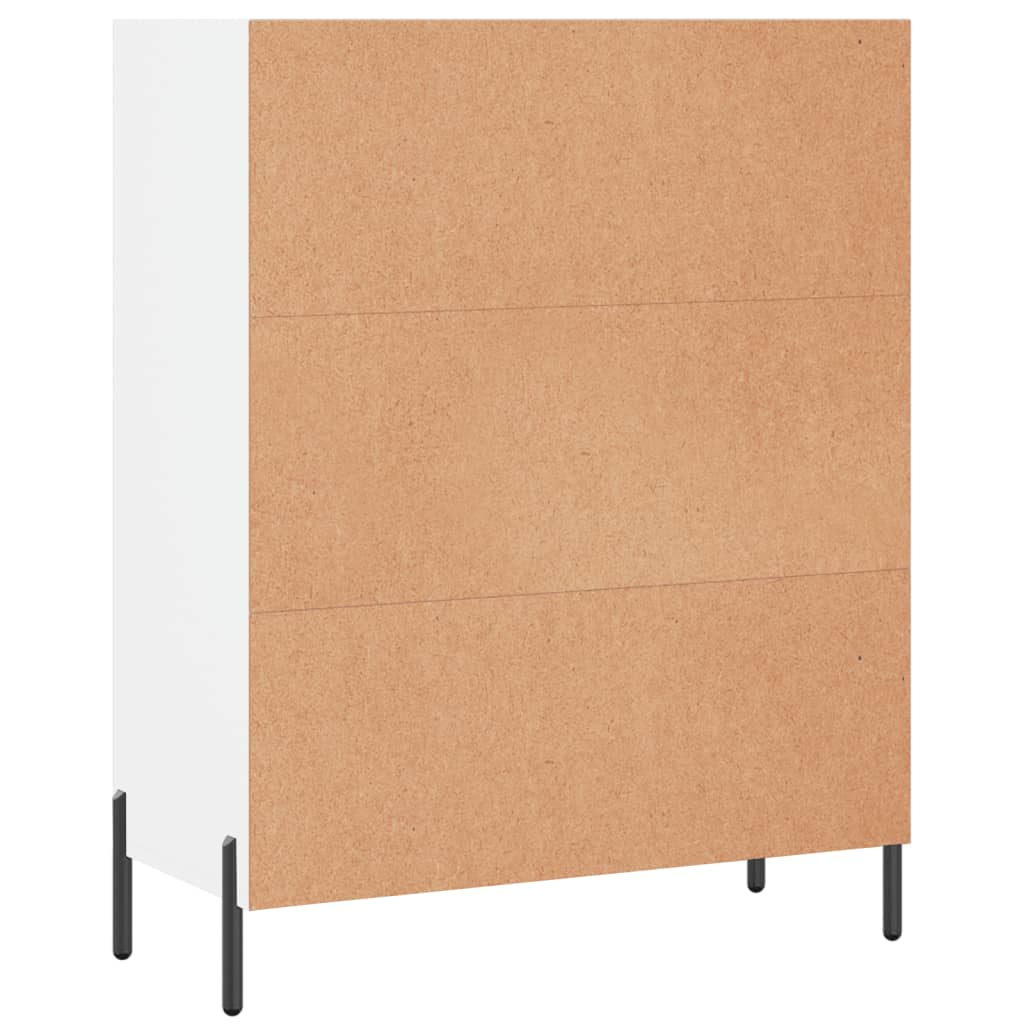 Armoire à étagères blanc 69,5x32,5x90 cm bois d'ingénierie - XIOS