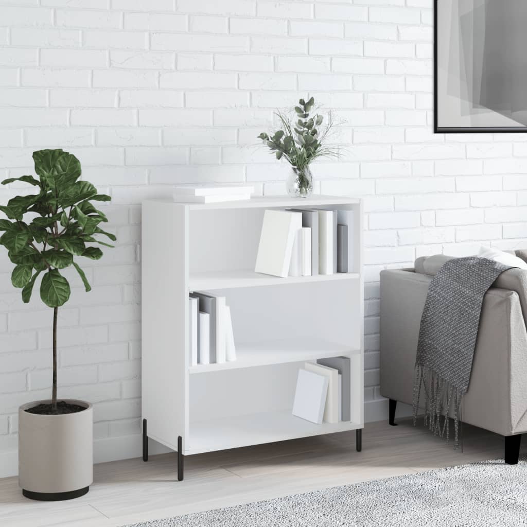 Armoire à étagères blanc 69,5x32,5x90 cm bois d'ingénierie - XIOS