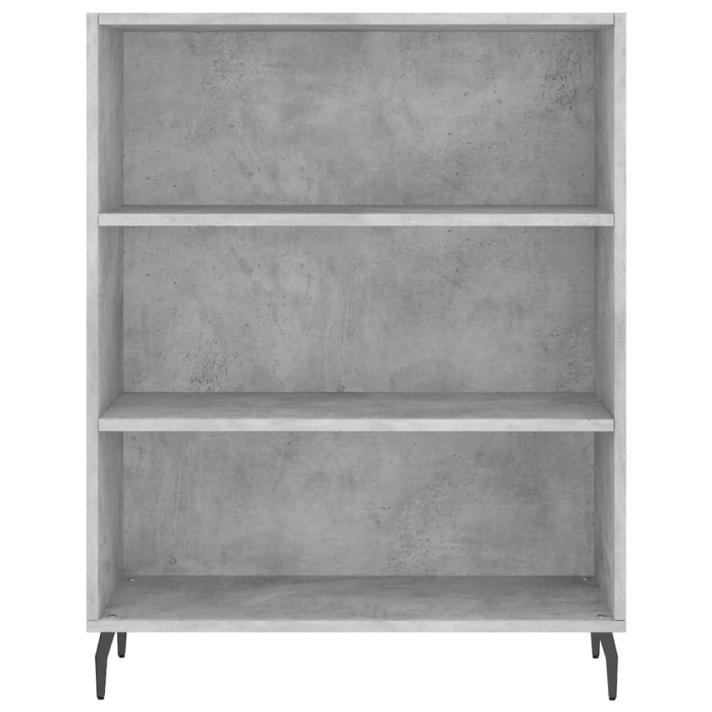 Armoire à étagères gris béton 69,5x32,5x90 cm bois d'ingénierie - XIOS