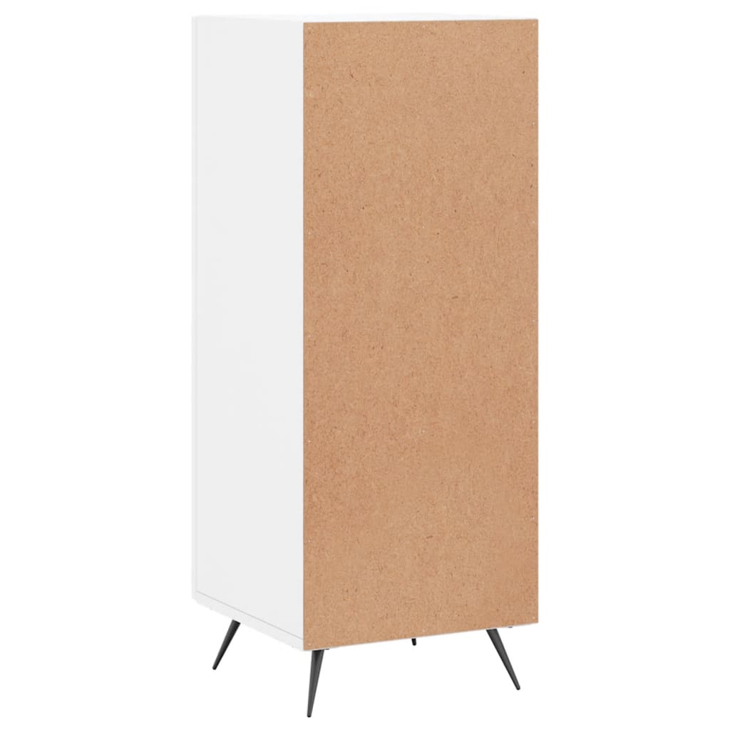 Buffet Blanc brillant 34,5x34x90 cm Bois d'ingénierie - XIOS