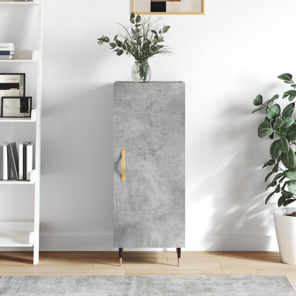 Buffet Gris béton 34,5x34x90 cm Bois d'ingénierie - XIOS