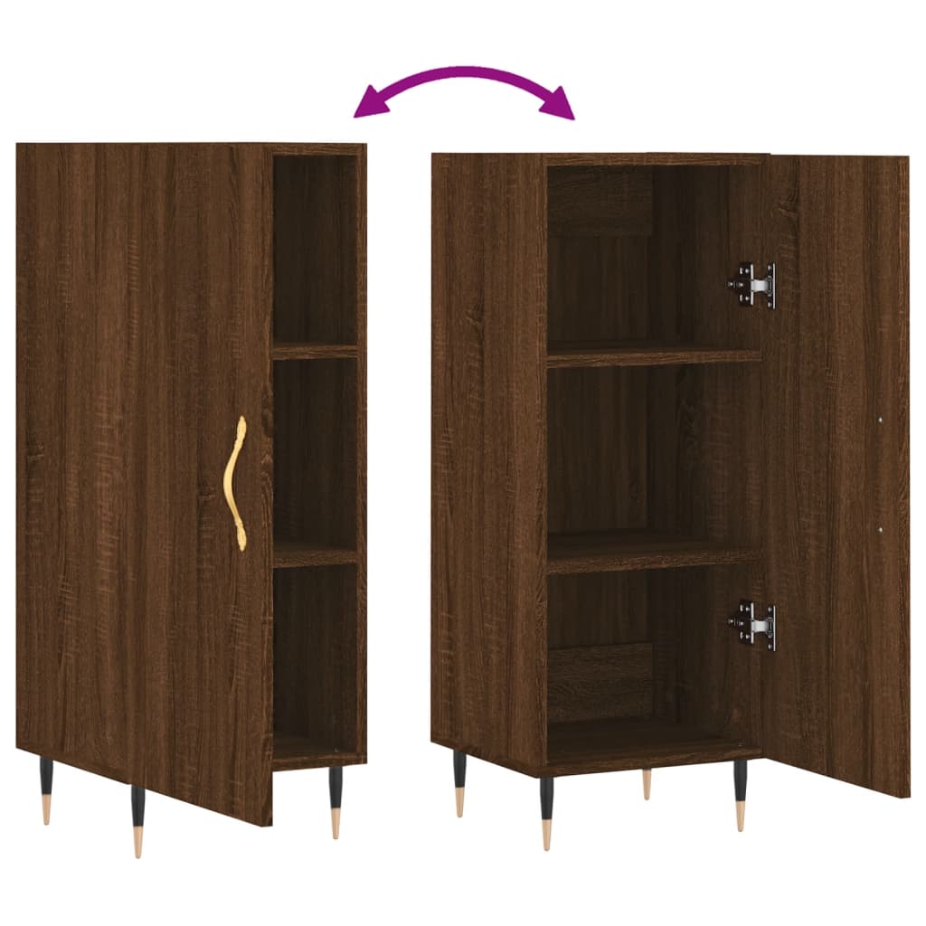 Buffet Chêne marron 34,5x34x90 cm Bois d'ingénierie - XIOS