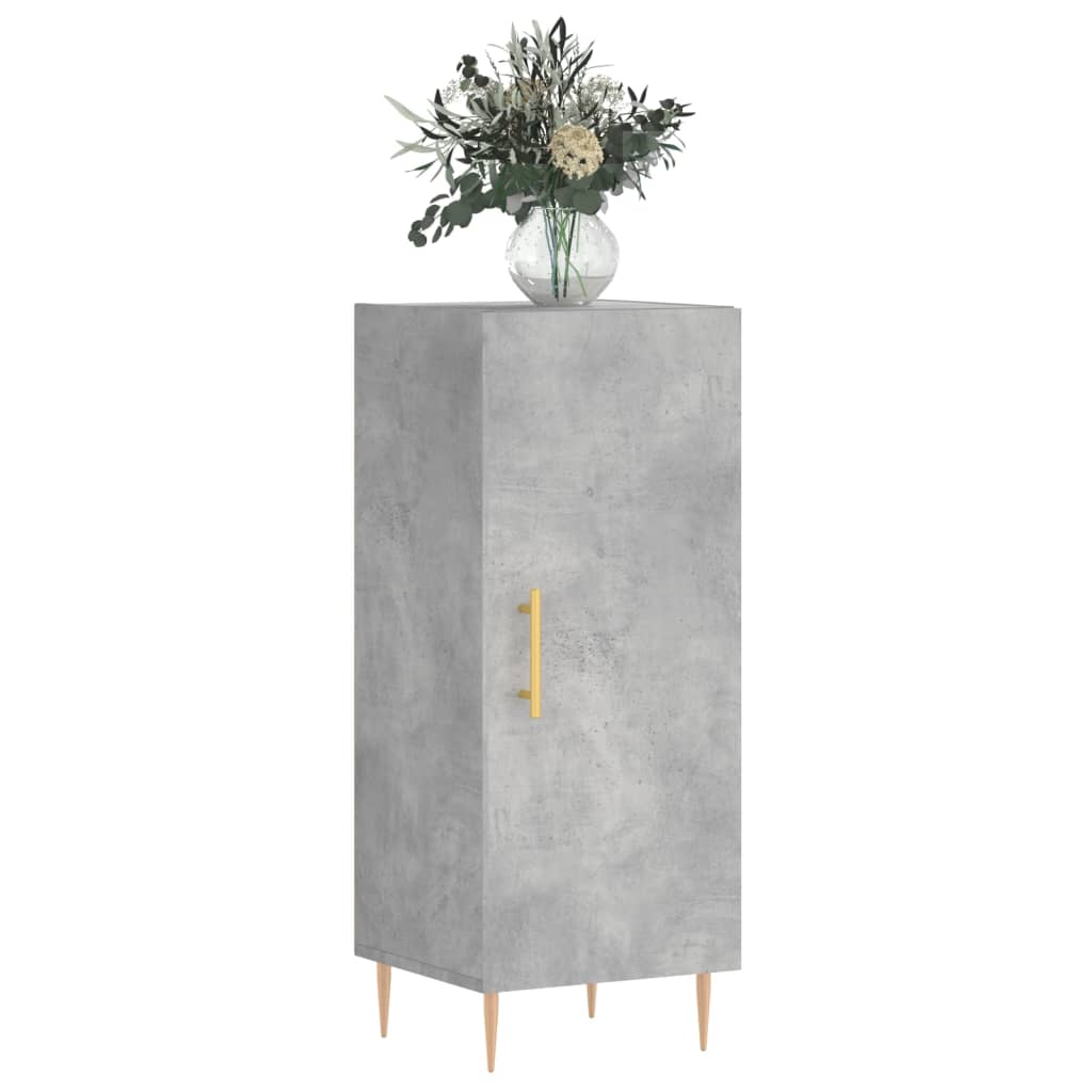 Buffet Gris béton 34,5x34x90 cm Bois d'ingénierie - XIOS