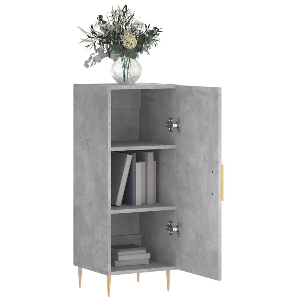 Buffet Gris béton 34,5x34x90 cm Bois d'ingénierie - XIOS