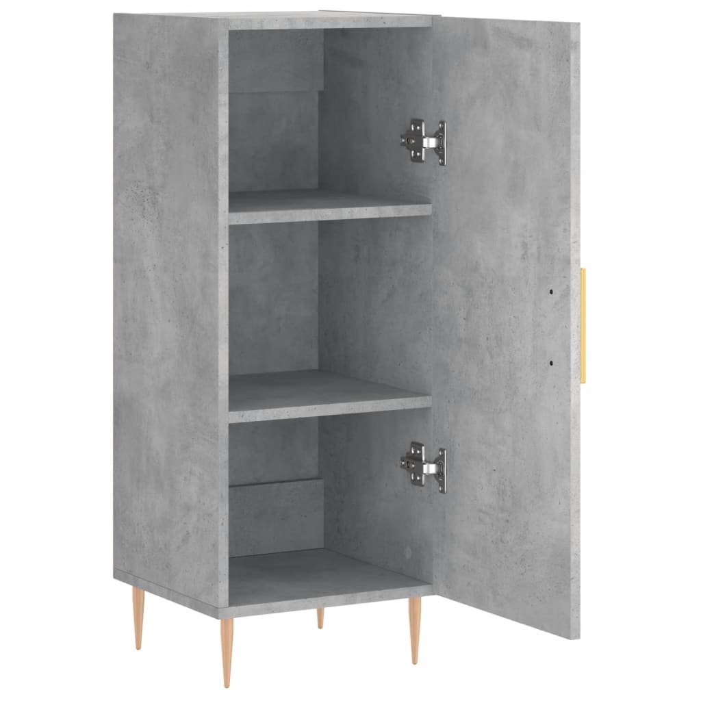 Buffet Gris béton 34,5x34x90 cm Bois d'ingénierie - XIOS